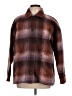 Madewell 100% Polyester Plaid Brown Coat Size L - photo 1