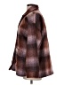 Madewell 100% Polyester Plaid Brown Coat Size L - photo 5