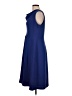 Talbots 100% Polyester Solid Blue Casual Dress Size 12 - photo 5