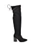 Journee Collection Black Boots Size 6 1/2 - photo 1