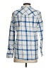 J.Crew Plaid Blue Long Sleeve Button-Down Shirt Size 4 - photo 2