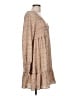 She + Sky 100% Polyester Tan Casual Dress Size L - photo 4