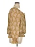 DR2 100% Polyester Paisley Gold Long Sleeve Blouse Size XL - photo 4