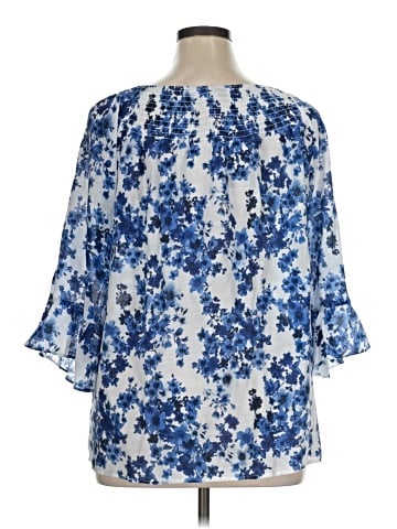Counterparts 3/4 Sleeve Blouse (view 2)