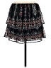 Joie Paisley Black Silk Skirt Size S - photo 2