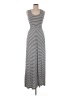 Studio M Stripes Gray Casual Dress Size M - photo 1