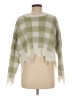 Just Polly 100% Acrylic Plaid Green Pullover Sweater Size M - photo 2