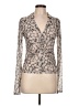 American Eagle Outfitters Floral Ivory Long Sleeve Blouse Size L - photo 1