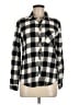 Maurices Checkered-gingham Black Long Sleeve Button-Down Shirt Size M - photo 1