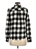 Maurices Checkered-gingham Black Long Sleeve Button-Down Shirt Size M - photo 2