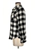 Maurices Checkered-gingham Black Long Sleeve Button-Down Shirt Size M - photo 5