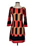 En Focus Studio Graphic Orange Casual Dress Size 4 - photo 1