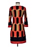 En Focus Studio Graphic Orange Casual Dress Size 4 - photo 2