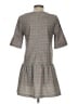 Ginger 100% Polyester Plaid Gray Casual Dress Size XS - photo 2