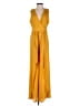 premier amour Solid Yellow Jumpsuit Size 2 - photo 1