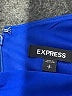 Express Solid Blue Cocktail Dress Size S - photo 7