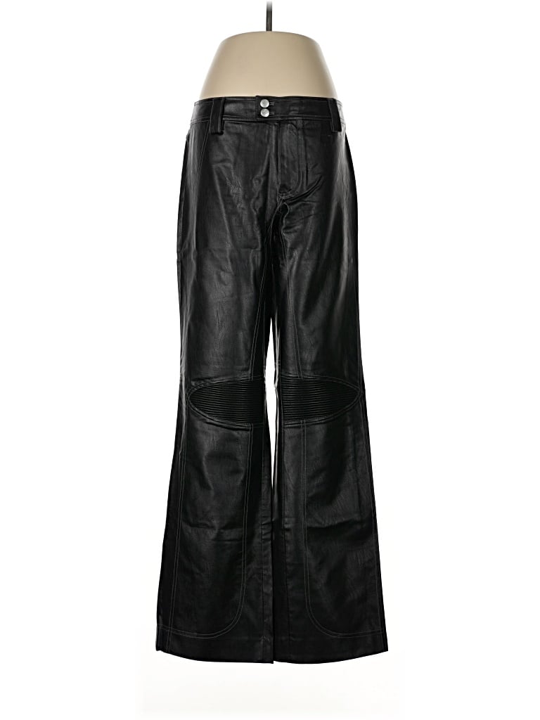Pre-owned I.am.gia Faux Leather Pants In Black