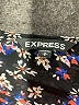 Express 100% Polyester Paisley Black Casual Dress Size S - photo 7