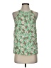 Danielle K. Studios 100% Rayon Green Sleeveless Blouse Size S - photo 1
