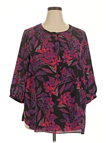 Not Your Daughter's Jeans 3/4 Sleeve Blouse (view 1)