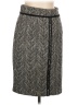 Zara 100% Viscose Chevron-herringbone Gray Formal Skirt Size L - photo 1
