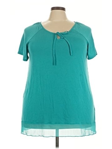 Just My Size Short Sleeve Henley (view 1)