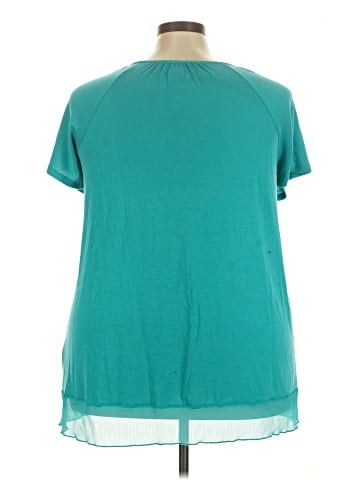 Just My Size Short Sleeve Henley (view 2)