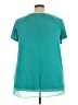 Just My Size Teal Short Sleeve Henley Size 3X Plus - photo 2