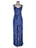 Forever 21 100% Rayon Paisley Blue Jumpsuit Size S - photo 1