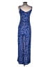 Forever 21 100% Rayon Paisley Blue Jumpsuit Size S - photo 2