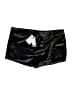 PrettyLittleThing Metallic Black Shorts Size 10 - photo 2