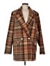Free People Plaid Brown Coat Size M - photo 1