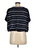 Max Studio Stripes Blue Short Sleeve T-Shirt Size M - photo 2