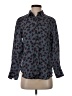 J.Crew 100% Viscose Animal Print Blue Long Sleeve Blouse Size XS - photo 1