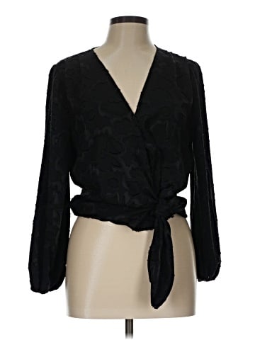 Madewell Floral Jacquard Side-Tie Wrap Top (view 1)