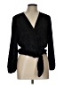 Madewell 100% Polyester Black Long Sleeve Blouse Size L - photo 1