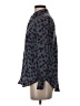 J.Crew 100% Viscose Animal Print Blue Long Sleeve Blouse Size XS - photo 5