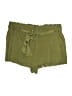 BLOOMCHIC 100% Rayon Solid Green Shorts Size 22 - photo 1
