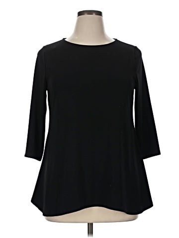 JM Collection 3/4 Sleeve T-Shirt (view 1)