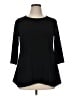 JM Collection Black 3/4 Sleeve T-Shirt Size XL (petite) - photo 1