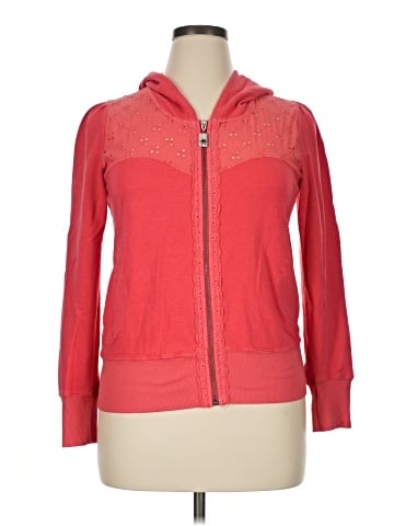 Pink Lotus Zip Up Hoodie (view 1)