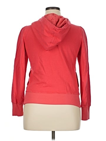 Pink Lotus Zip Up Hoodie (view 2)