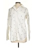 Lands' End Stars Ivory Long Sleeve Button-Down Shirt Size S - photo 1