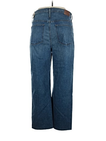 Madewell Tall Slim Wide-Leg Jeans in Crownridge Wash: Raw-Hem Edition (view 2)
