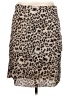 Sharon Young 100% Polyester Animal Print Tan Casual Skirt Size 8 - photo 1