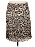 Sharon Young 100% Polyester Animal Print Tan Casual Skirt Size 8 - photo 2