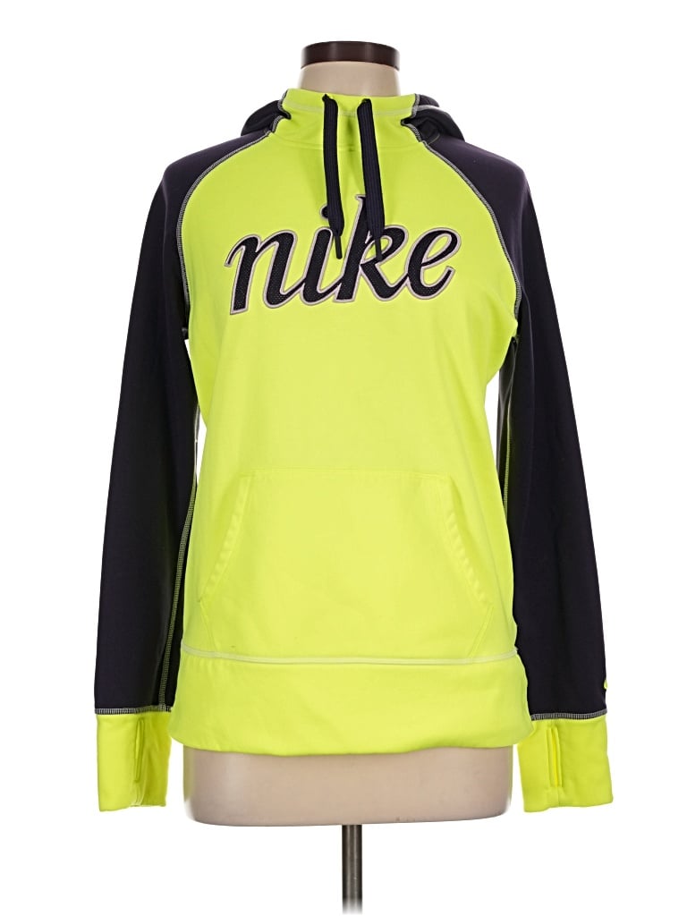 Pre-owned Nike Pullover Hoodie In Yellow