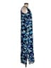 Notations 100% Rayon Print Blue Casual Dress Size M - photo 4