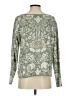 J.Jill 100% Cotton Floral Green Pullover Sweater Size XS - photo 2
