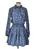 Cupshe 100% Polyester Paisley Blue Casual Dress Size L - photo 1